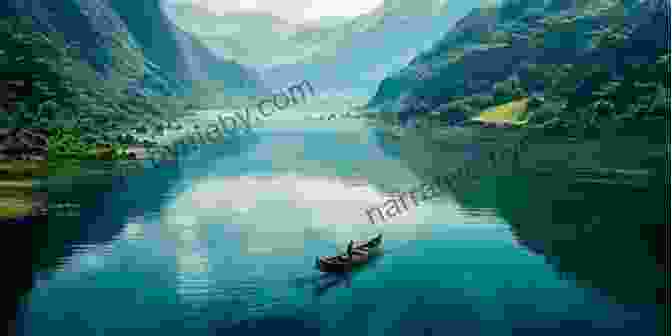 A Panoramic View Of A Serene Lake Surrounded By Towering Mountains, With Boats Gently Floating On The Water Kid S Guide To Water Formations Children S Science Nature