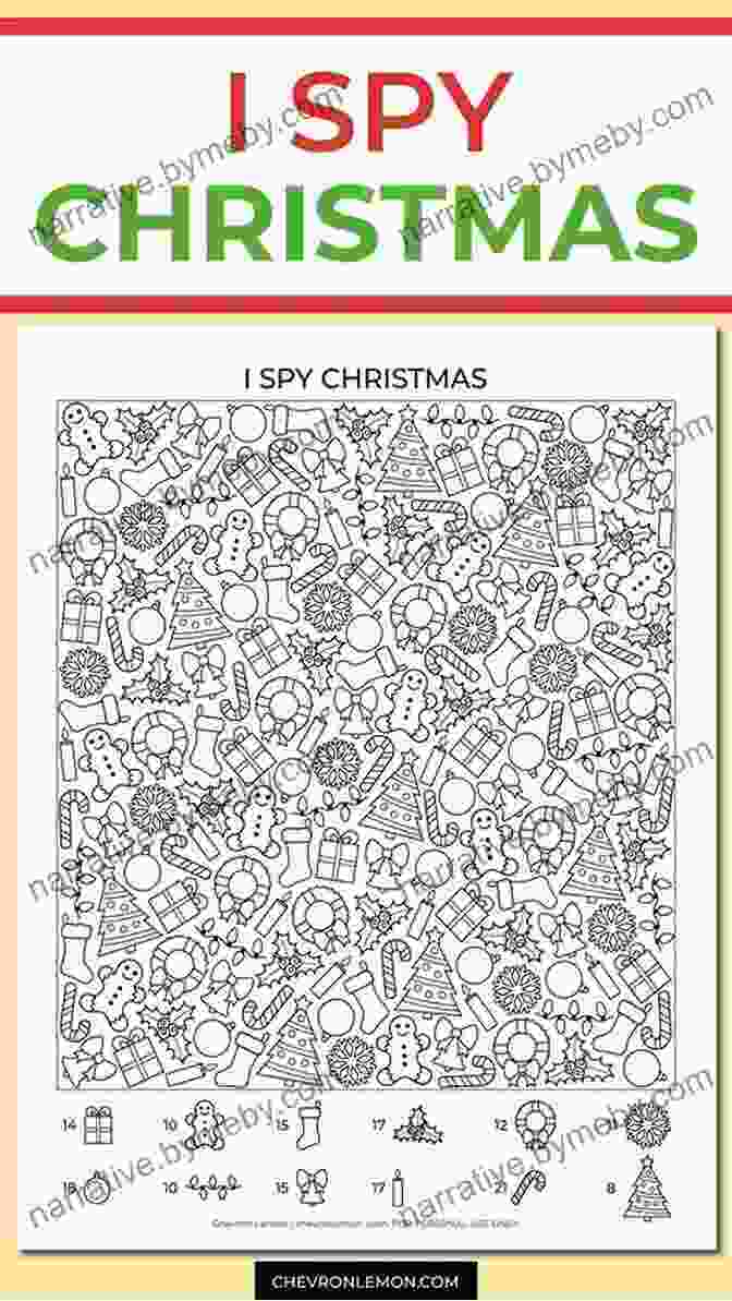 A Vibrant Illustration From The Christmas Guessing Game Eye Spy Book, Featuring A Bustling Holiday Market With Hidden Objects For Children To Find. I Spy With My Little Eye Christmas Book: A Fun Christmas Guessing Game Eye Spy For Kids Ages 2 5