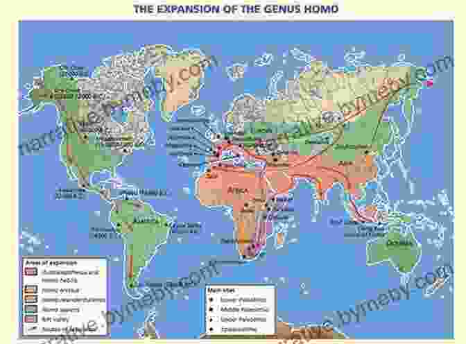 A World Map Showing The Distribution Of Paleolithic Sites Masters Of The Planet: The Search For Our Human Origins (MacSci)