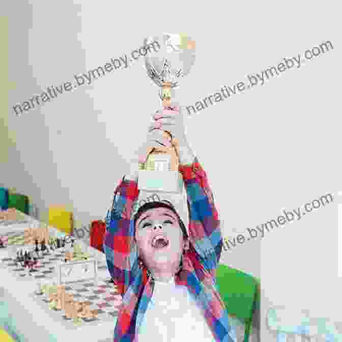 A Young Boy Proudly Holds A Chess Trophy, Having Just Defeated His Father In A Chess Match How To Beat Your Dad At Chess (Chess For Kids)