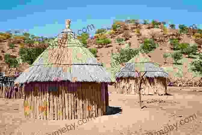 African Village With Traditional Huts And Children Playing AFRICAN ADVENTURE STORIES VOLUME TWO