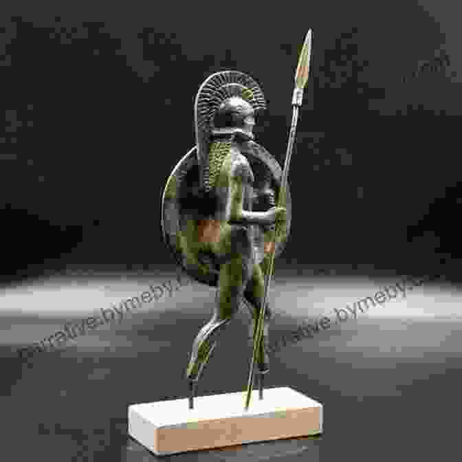 An Ancient Greek Statue Of A Warrior Holding A Spear And Shield, Symbolizing The Military Prowess And Strength Of The Greek Civilization. History Of Greece Concise Illustrated