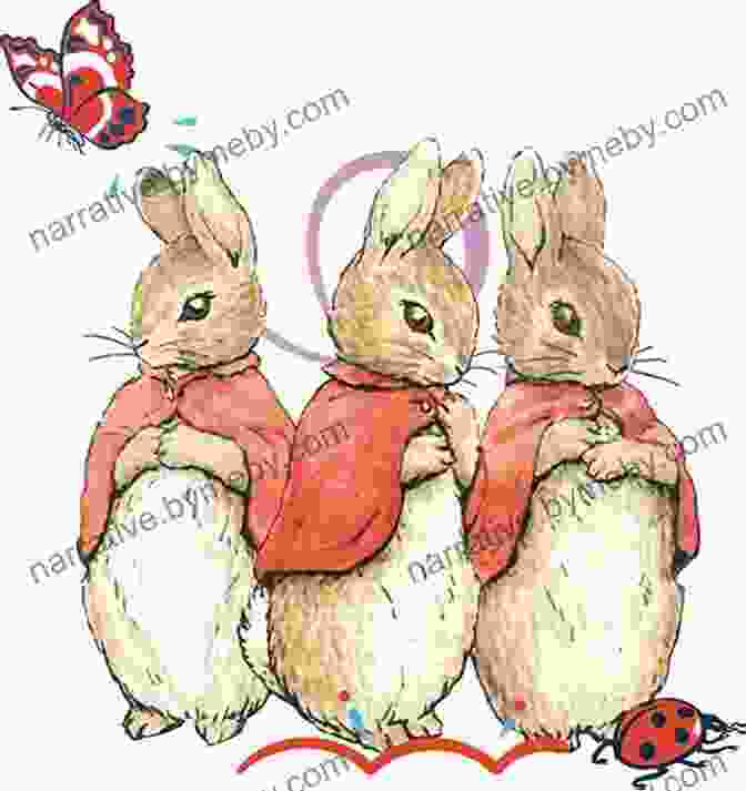 An Illustration Of Peter Rabbit And His Friends, Benjamin Bunny, Flopsy, And Mopsy The Classic Tale Of Peter Rabbit: The Classic Edition By The New York Times Illustrator Charles Santore