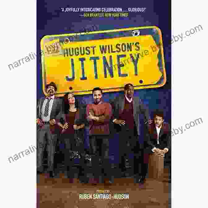 August Wilson's Jitney: A Play Broadway Tie In Edition Book Cover With A Vibrant Illustration Of A Jitney Cab And The Play's Title In Bold Text Jitney: A Play Broadway Tie In Edition