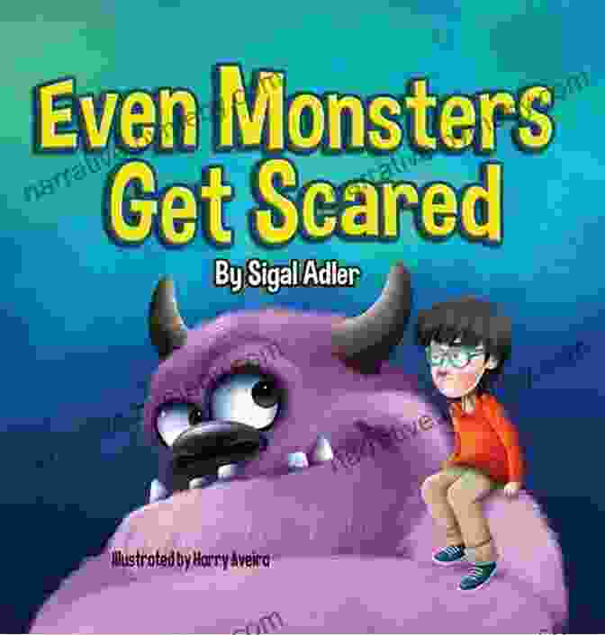 Book Cover Of Even Monsters Get Scared, Featuring A Friendly Looking Monster With Big Eyes And A Smile Even Monsters Get Scared: Halloween For Kids Preschool (Picture To Help Kid Overcome Their Fears ) (children S Bedtime For Preschool Kids 5)