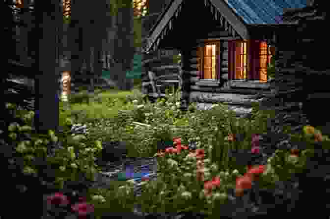 Cozy Cabin Nestled Amidst A Lush Forest, Surrounded By Solar Panels And Raised Garden Beds. Retiring Wild: The Alaska Off Grid Survival