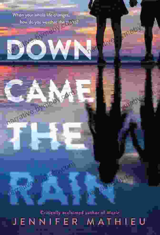 Down Came The Rain Book Cover Featuring Raindrops Falling On An Open Book Down Came The Rain: My Journey Through Postpartum Depression