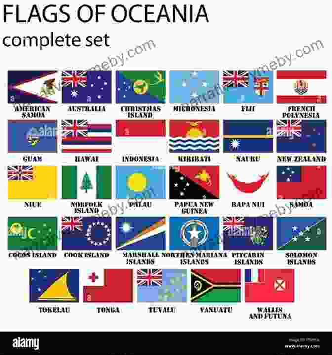 Flag Of Fiji Oceania World Flags Collection: World Flags Of Oceania Training Memory Skill For Everyone Adult Kids