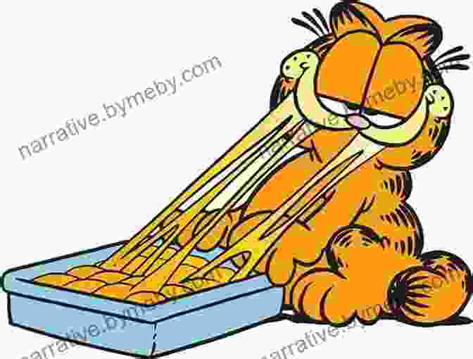 Garfield Holding A Lasagna And Looking Overweight Garfield Gains Weight: His 2nd (Garfield Series)