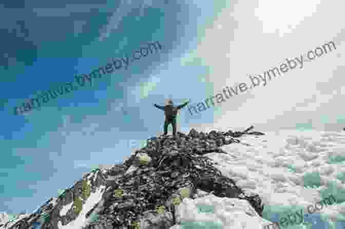 Hiker Standing On The Summit Of A Mountain, Arms Outstretched, Surrounded By Panoramic Views Of The Alaskan Wilderness. Retiring Wild: The Alaska Off Grid Survival