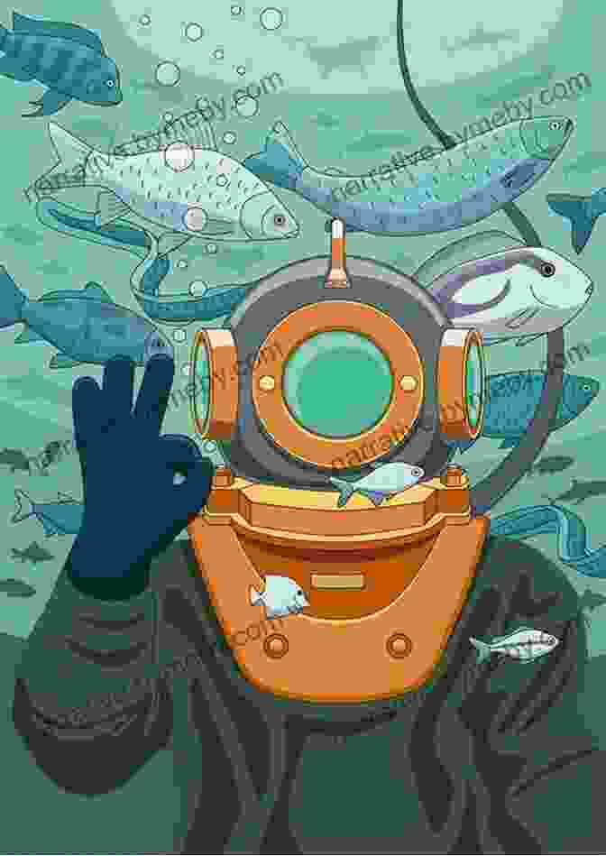 Illustration Of Otis And Will Diving Into The Ocean Surrounded By Colorful Fish Otis And Will Discover The Deep: The Record Setting Dive Of The Bathysphere