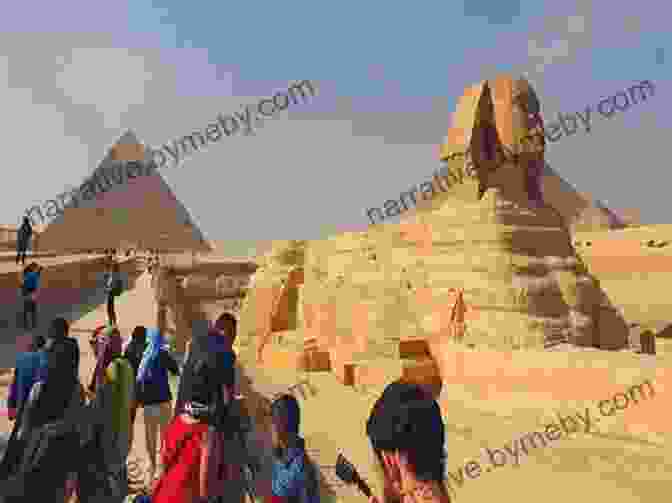 Janet Wood Leading A Group Of Tourists On A Nile Cruise, With The Pyramids Of Giza In The Background Travel Egypt Nile Cruise Janet Wood