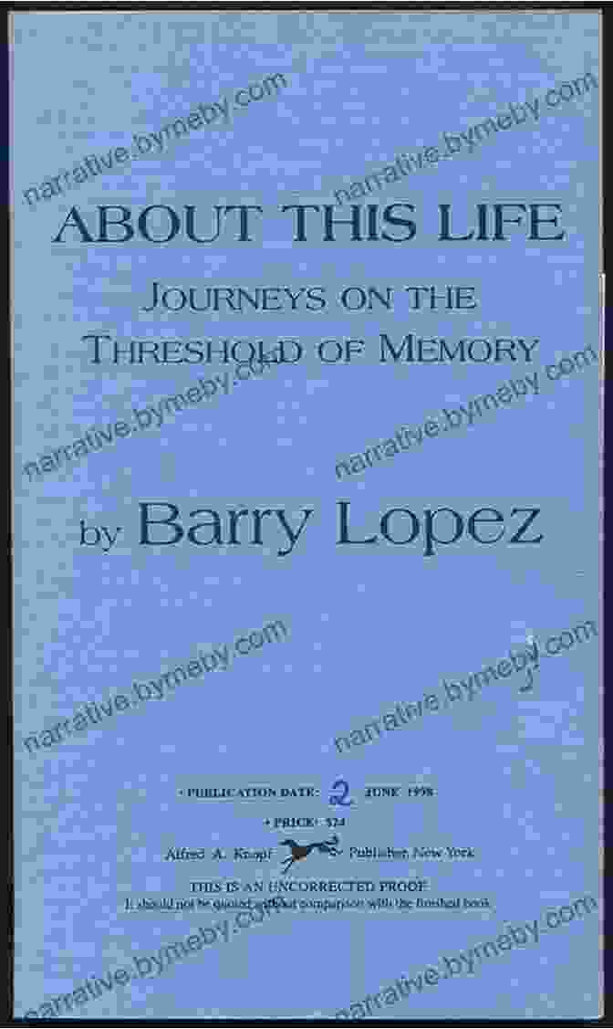 Journeys On The Threshold Of Memory Book Cover About This Life: Journeys On The Threshold Of Memory