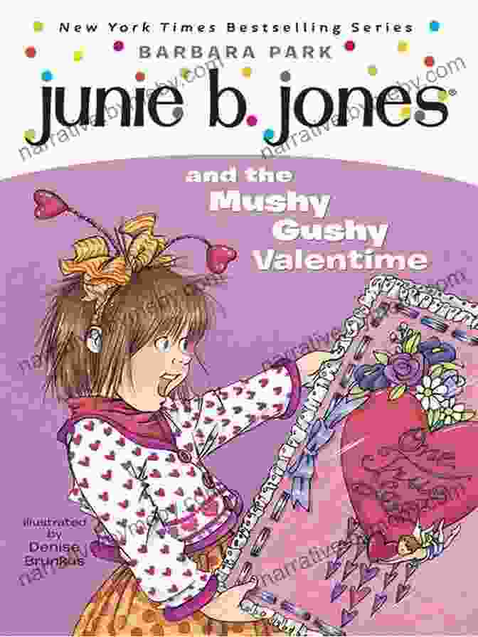 Junie B. Jones And The Mushy Gushy Valentime Book Cover Junie B Jones #14: Junie B Jones And The Mushy Gushy Valentime