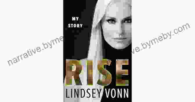 Lindsey Vonn Holding Her Book, Rise My Story Rise: My Story Lindsey Vonn