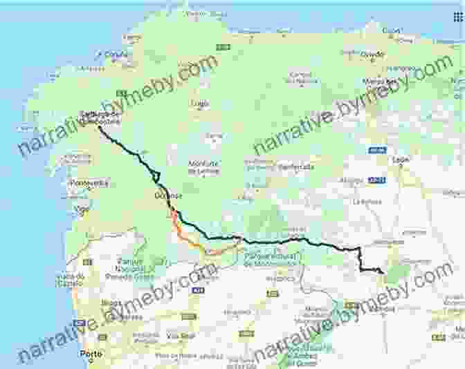 Map Of The Camino Sanabres Walking Guide To The Via De La Plata And The Camino Sanabres Second Edition