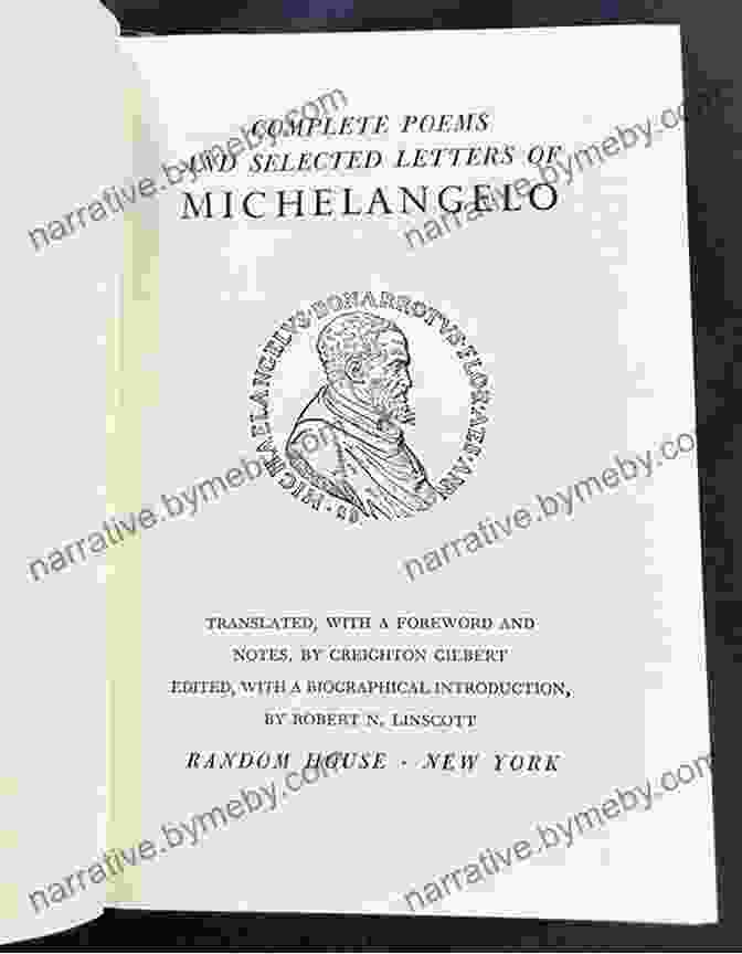 Michelangelo's Religious Sonnet Complete Poems And Selected Letters Of Michelangelo