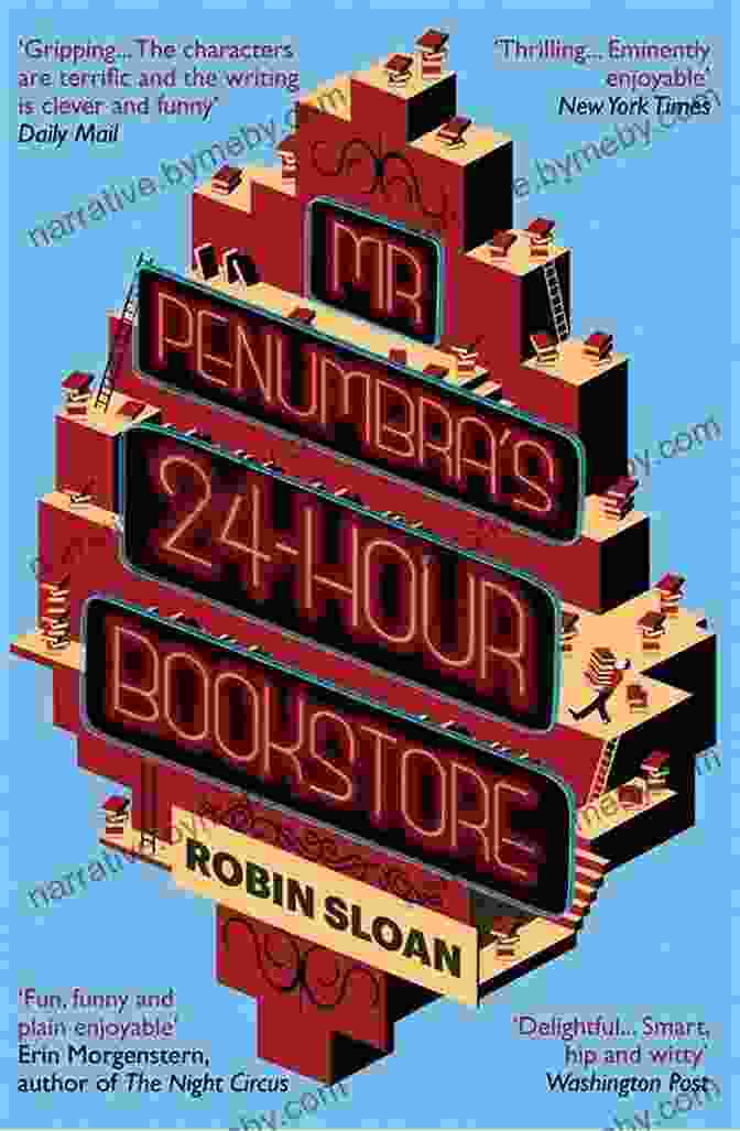 Mr. Penumbra's 24 Hour Bookstore Novel By Robin Sloan, Featuring An Intriguing Illustration Of A Man Holding A Book With A Keyhole On The Cover. Mr Penumbra S 24 Hour Bookstore: A Novel